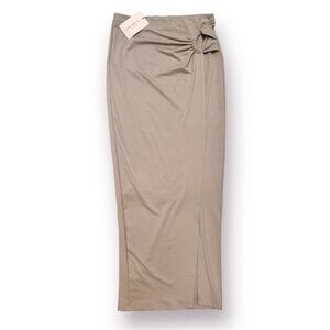 Shien Bae High Slit Twist Maxi Skirt Size M